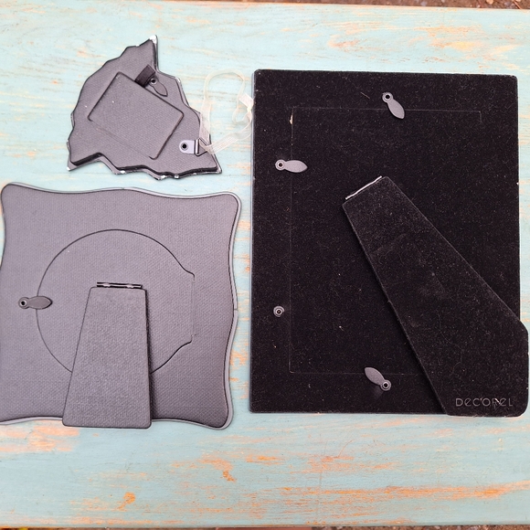 3 Mirror Frames Venetian Glass Beveled Edge Ornate Crystal Etched Flowers Tree - Picture 10 of 16